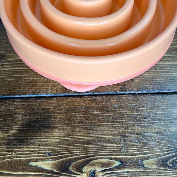 Outward Hound Dog Slow Feeder Fun Feeder Slo Bowl Dog Bowl Large/Regular Orange - Picture 3 of 9